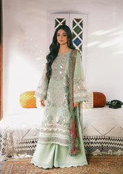 KAHF Ek Fasana Embroidered Luxury Lawn Unstitched 3Pc Suit KLB-4B SITARA
