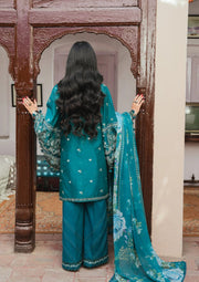 KAHF Ek Fasana Embroidered Luxury Lawn Unstitched 3Pc Suit KLB-5A MORNI