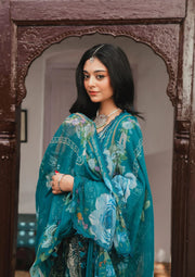 KAHF Ek Fasana Embroidered Luxury Lawn Unstitched 3Pc Suit KLB-5A MORNI