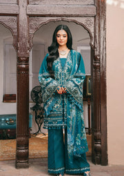 KAHF Ek Fasana Embroidered Luxury Lawn Unstitched 3Pc Suit KLB-5A MORNI