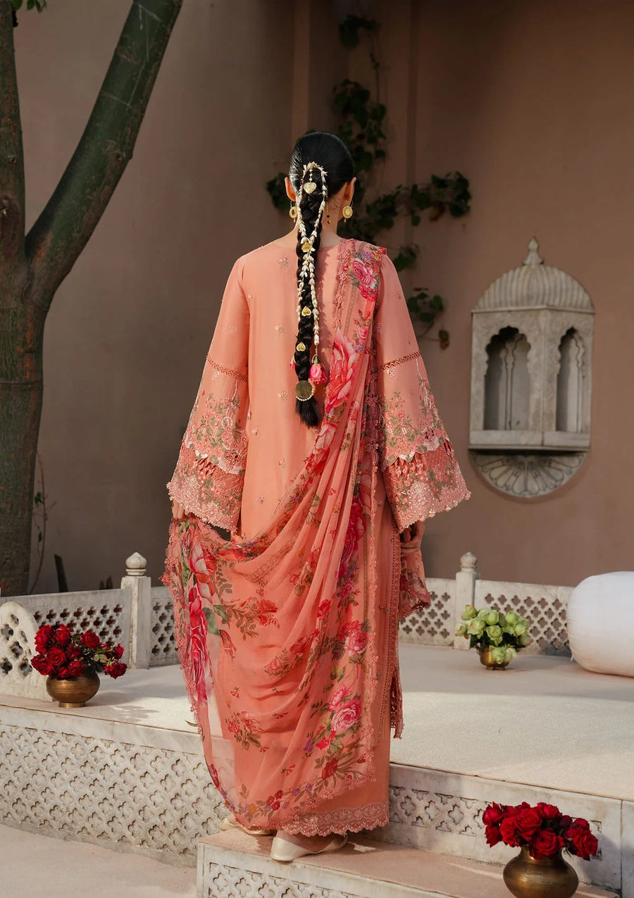 KAHF Ek Fasana Embroidered Luxury Lawn Unstitched 3Pc Suit KLB-5B ADAA