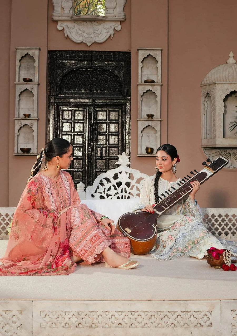KAHF Ek Fasana Embroidered Luxury Lawn Unstitched 3Pc Suit KLB-5B ADAA