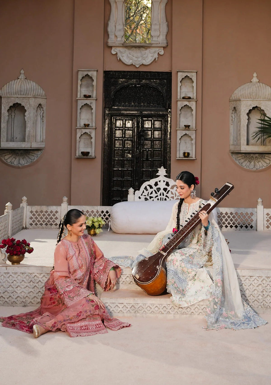 KAHF Ek Fasana Embroidered Luxury Lawn Unstitched 3Pc Suit KLB-5B ADAA