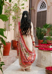 KAHF Ek Fasana Embroidered Luxury Lawn Unstitched 3Pc Suit KLB-6A SILSILA