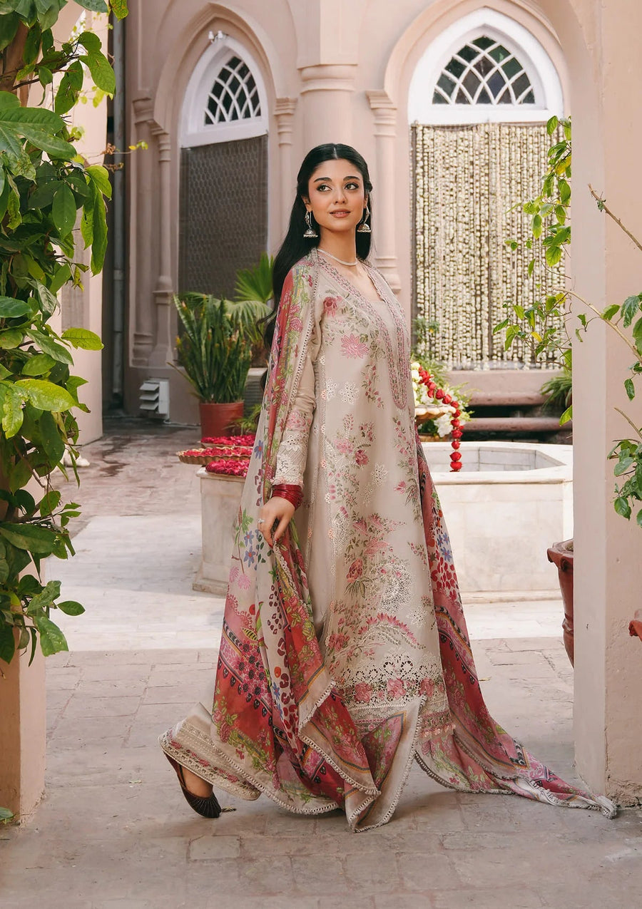 KAHF Ek Fasana Embroidered Luxury Lawn Unstitched 3Pc Suit KLB-6A SILSILA