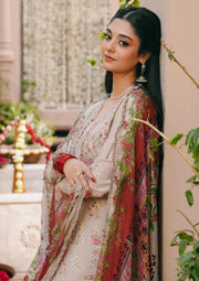 KAHF Ek Fasana Embroidered Luxury Lawn Unstitched 3Pc Suit KLB-6A SILSILA