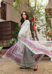 KAHF Ek Fasana Embroidered Luxury Lawn Unstitched 3Pc Suit KLB-6B BANAFSHA