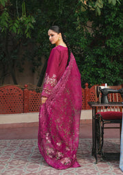 KAHF Ek Fasana Embroidered Luxury Lawn Unstitched 3Pc Suit KLB-7A NAVELI