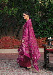 KAHF Ek Fasana Embroidered Luxury Lawn Unstitched 3Pc Suit KLB-7A NAVELI