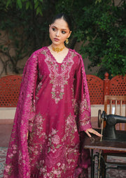 KAHF Ek Fasana Embroidered Luxury Lawn Unstitched 3Pc Suit KLB-7A NAVELI