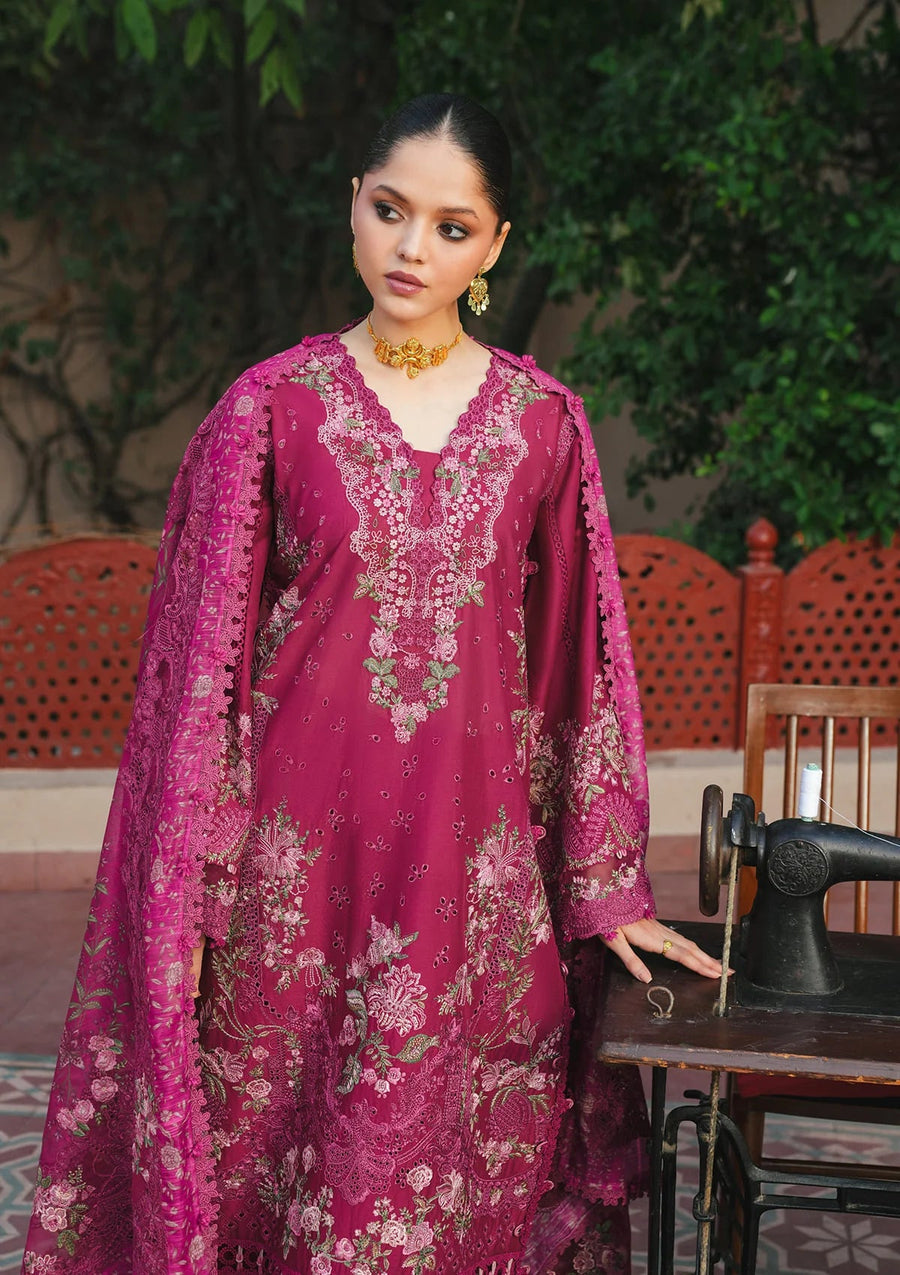 KAHF Ek Fasana Embroidered Luxury Lawn Unstitched 3Pc Suit KLB-7A NAVELI