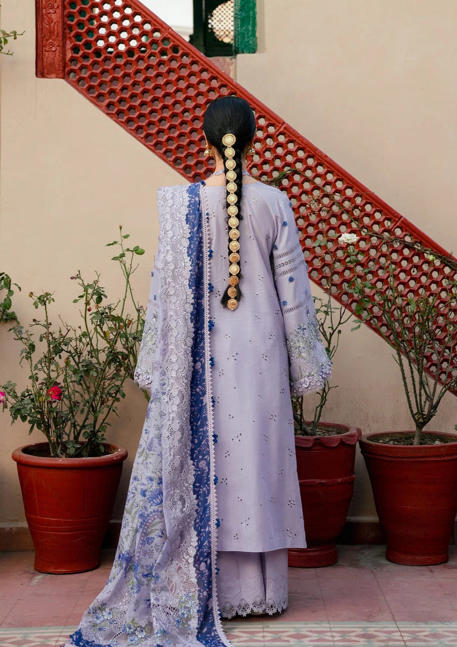 KAHF Ek Fasana Embroidered Luxury Lawn Unstitched 3Pc Suit KLB-7B NAZNEEN