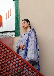 KAHF Ek Fasana Embroidered Luxury Lawn Unstitched 3Pc Suit KLB-7B NAZNEEN