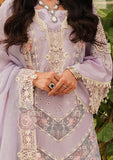 Kahf Premium Embroidered Luxury Lawn Unstitched 3Pc Suit KLE-01B Lilac