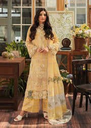 Kahf Premium Embroidered Luxury Lawn Unstitched 3Pc Suit KLE-02 Sun Kissed