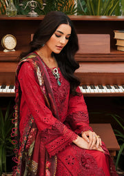 Kahf Premium Embroidered Luxury Lawn Unstitched 3Pc Suit KLE-04 Valentino