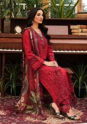 Kahf Premium Embroidered Luxury Lawn Unstitched 3Pc Suit KLE-04 Valentino