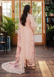Kahf Premium Embroidered Luxury Lawn Unstitched 3Pc Suit KLE-05B Coralyn