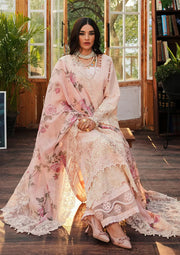 Kahf Premium Embroidered Luxury Lawn Unstitched 3Pc Suit KLE-05B Coralyn