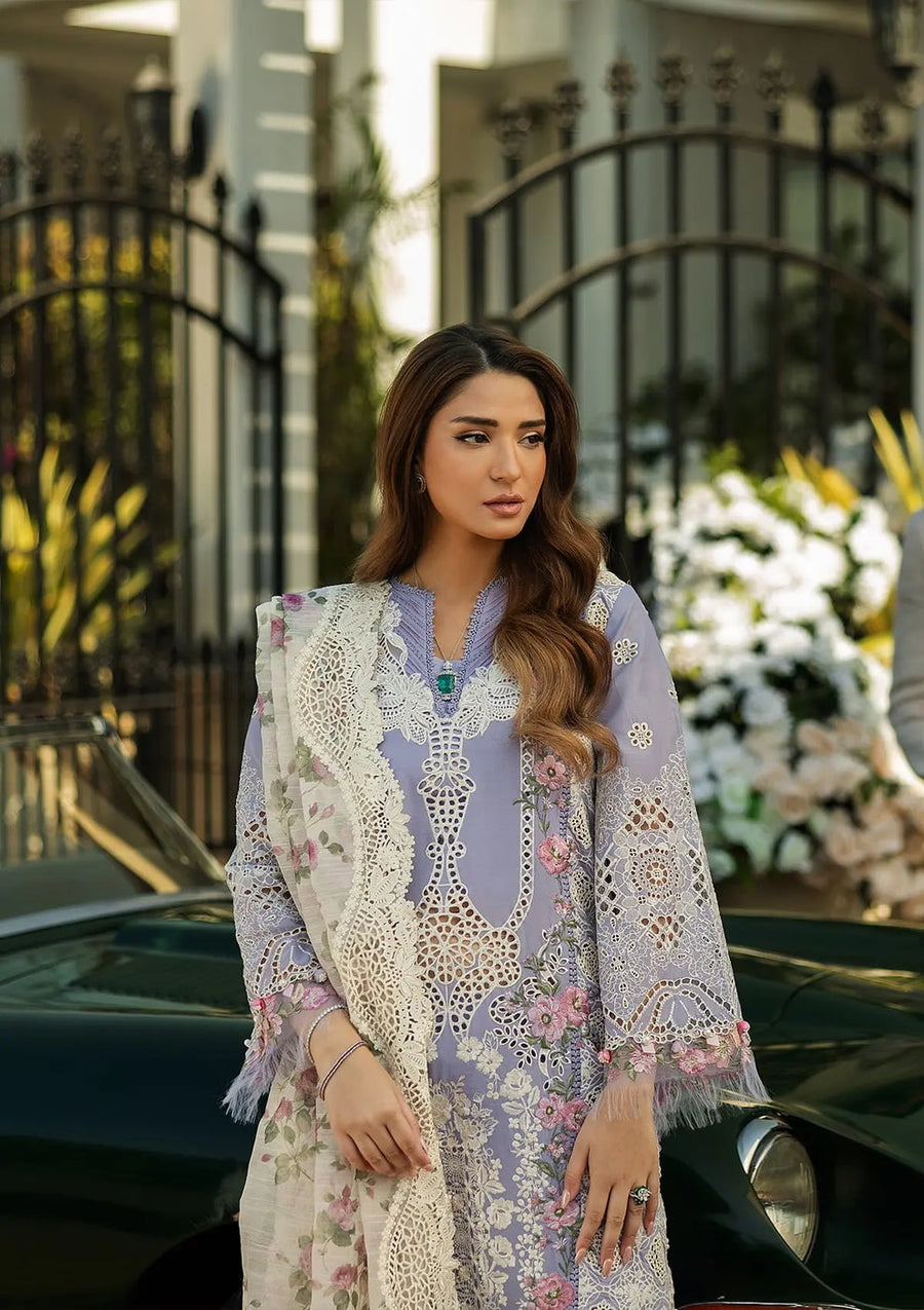 Kahf Premium Embroidered Luxury Lawn Unstitched 3Pc Suit KLR-01 Maeve
