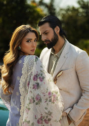 Kahf Premium Embroidered Luxury Lawn Unstitched 3Pc Suit KLR-01 Maeve