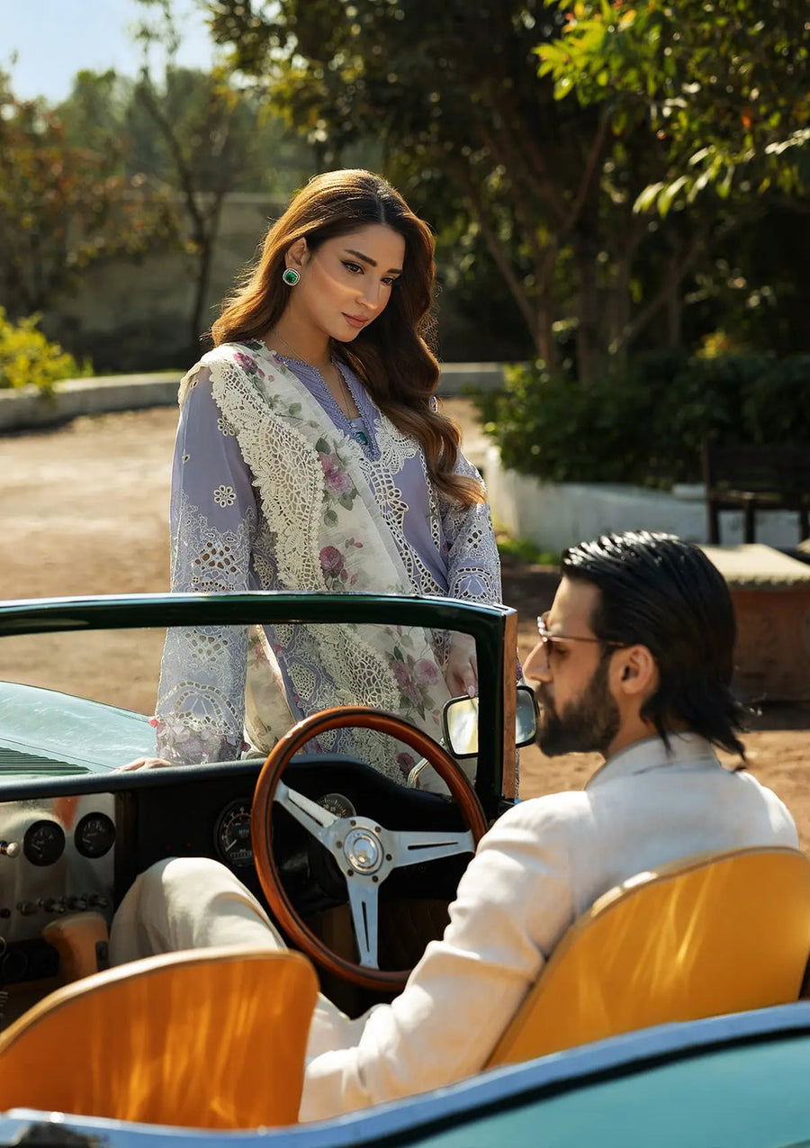 Kahf Premium Embroidered Luxury Lawn Unstitched 3Pc Suit KLR-01 Maeve