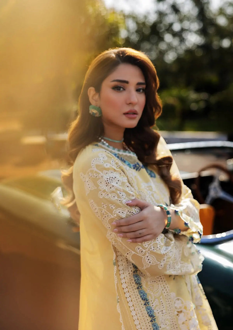 Kahf Premium Embroidered Luxury Lawn Unstitched 3Pc Suit KLR-03 Sasha