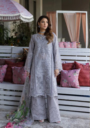 Kahf Premium Embroidered Luxury Lawn Unstitched 3Pc Suit KLR-04 Lilia
