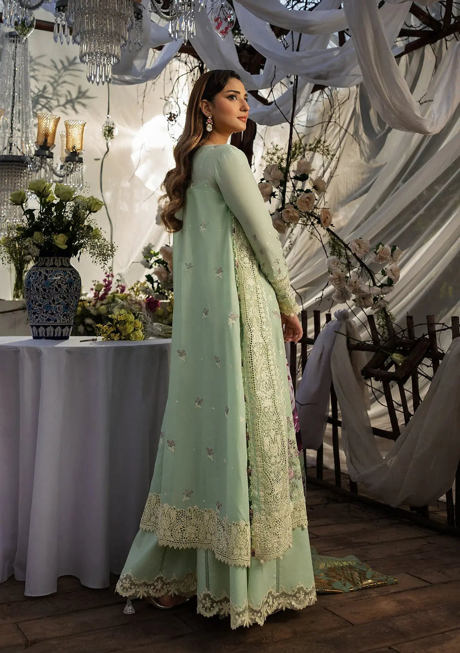 Kahf Premium Embroidered Luxury Lawn Unstitched 3Pc Suit KLR-05 Nora