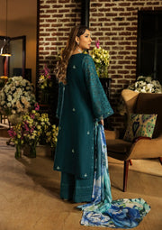 Kahf Premium Embroidered Luxury Lawn Unstitched 3Pc Suit KLR-06 Whimsy