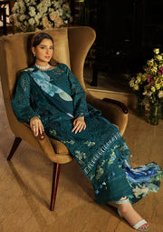 Kahf Premium Embroidered Luxury Lawn Unstitched 3Pc Suit KLR-06 Whimsy