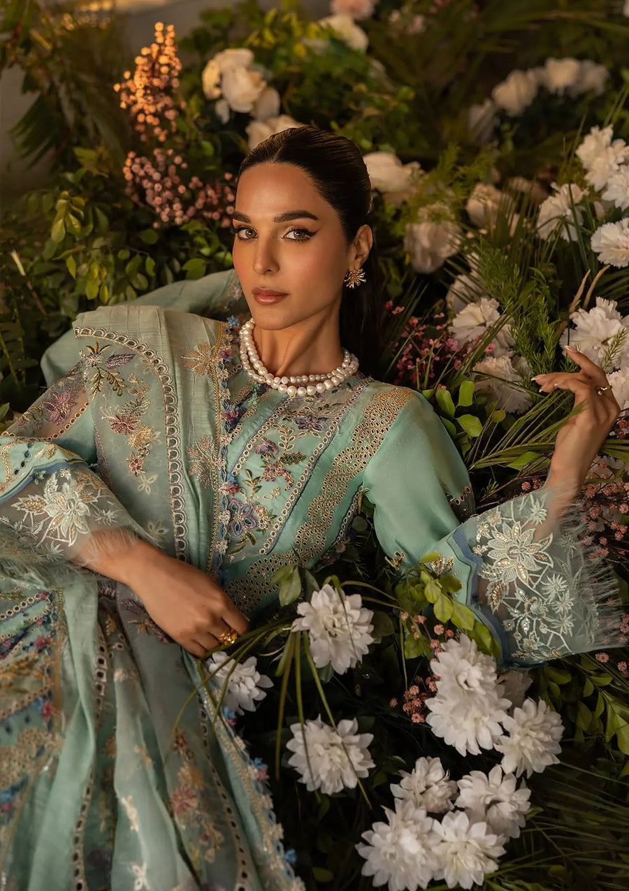 Kahf Premium Embroidered Luxury Lawn Unstitched 3Pc Suit KLR-10 Elva