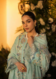 Kahf Premium Embroidered Luxury Lawn Unstitched 3Pc Suit KLR-10 Elva