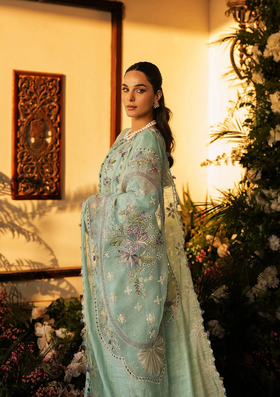 Kahf Premium Embroidered Luxury Lawn Unstitched 3Pc Suit KLR-10 Elva