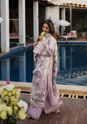 Kahf Premium Embroidered Luxury Lawn Unstitched 3Pc Suit KLR-11 Bloom