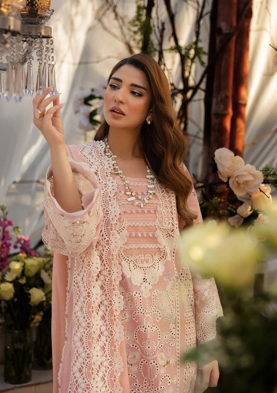 Kahf Premium Embroidered Luxury Lawn Unstitched 3Pc Suit KLR-2A Olivia