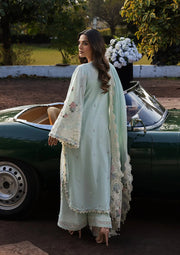 Kahf Premium Embroidered Luxury Lawn Unstitched 3Pc Suit KLR-2B Garnet