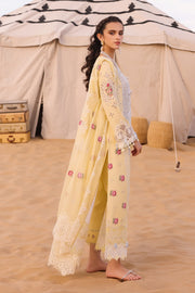 Qalamkar Festive Eid Embroidered Chikankari Unstitched 3Pc Suit KM-01 NIAMH
