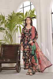 Feathers Premium Printed Lawn Unstitched 3Pc Suit KNIGHT-FT351