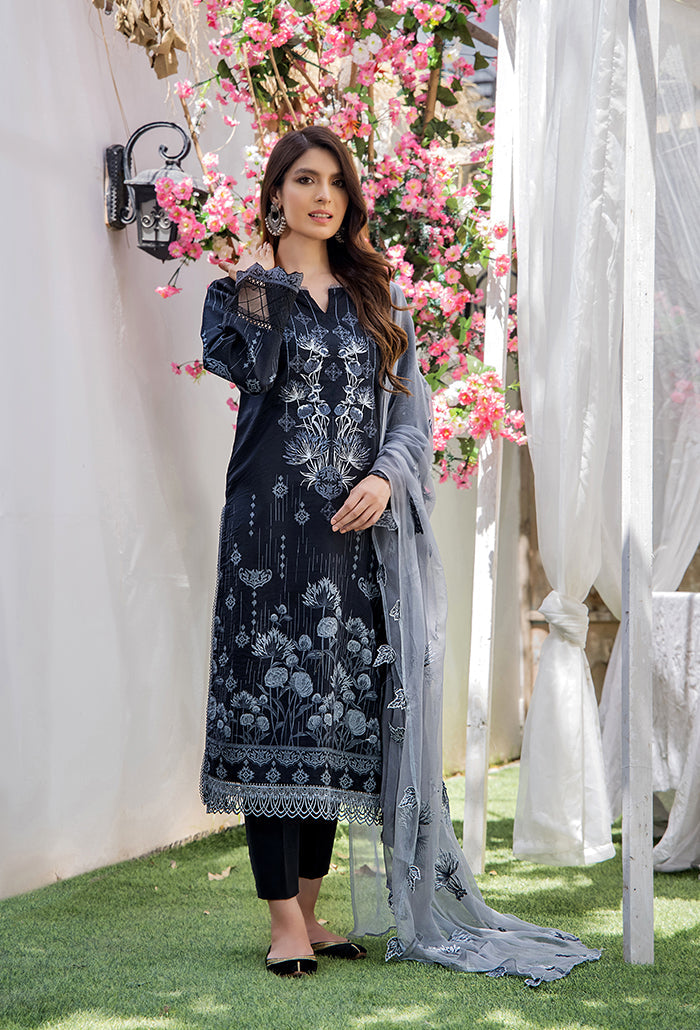 Koel by Humdum Embroidered Lawn Unstitched 3 Piece Suit KO-07
