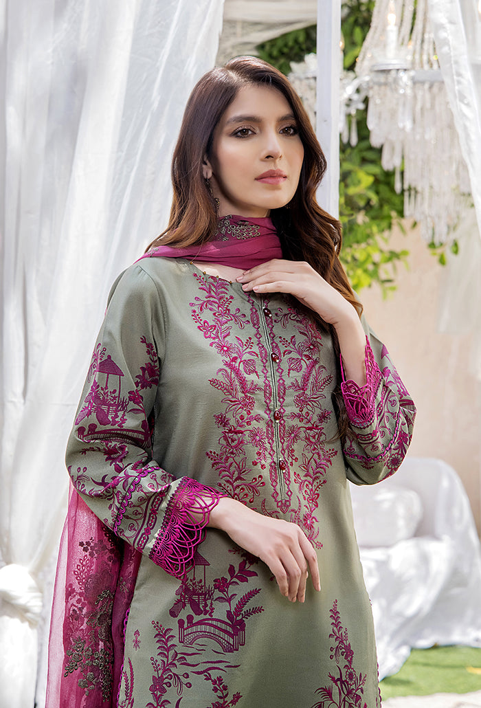Koel by Humdum Embroidered Lawn Unstitched 3 Piece Suit KO-10