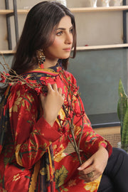 Feathers Whisper Winds Unstitched Printed Lawn 3Pc Suit KOHZEST-FT493
