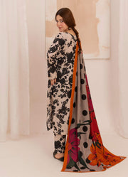 Feathers Digital Printed Dhanak Unstitched 3Pc Suit KORALIS-FT587