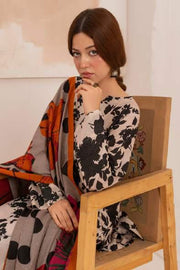 Feathers Digital Printed Dhanak Unstitched 3Pc Suit KORALIS-FT587