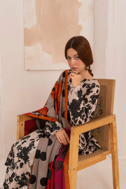 Feathers Digital Printed Dhanak Unstitched 3Pc Suit KORALIS-FT587