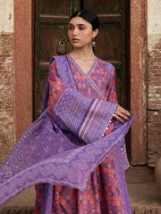 KAHF Aangan Embroidered Luxury Lawn Unstitched 3Pc Suit KPS-3B ZARMEENA