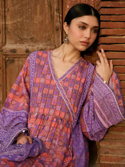 KAHF Aangan Embroidered Luxury Lawn Unstitched 3Pc Suit KPS-3B ZARMEENA