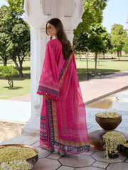 KAHF Aangan Embroidered Luxury Lawn Unstitched 3Pc Suit KPS-4B GULNAR