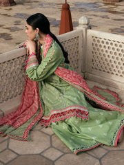 KAHF Aangan Embroidered Luxury Lawn Unstitched 3Pc Suit KPS-6B GUL-BAHAR