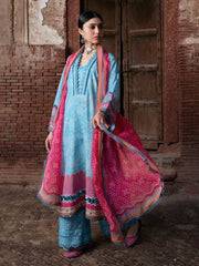KAHF Aangan Embroidered Luxury Lawn Unstitched 3Pc Suit KPS-7B SHABNAM